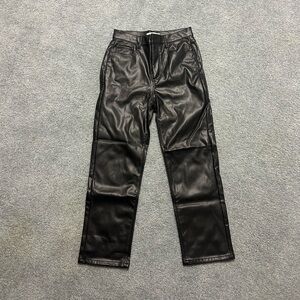 Loft faux leather pants